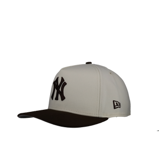 New York Yankees Off White/Walnut 1998 World Series 9Fifty A Frame Snapback Hat