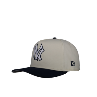 New York Yankees Off White/Navy Yankee Stadium 9Fifty A Frame Snapback Hat