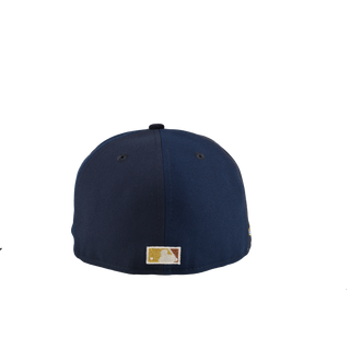 New York Yankees 27 World Series Blue Corduroy Split Panel 59Fifty Fitted Hat