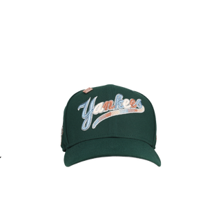 New York Yankees 1999 World Series Green Gradient Script 59Fifty Fitted Hat