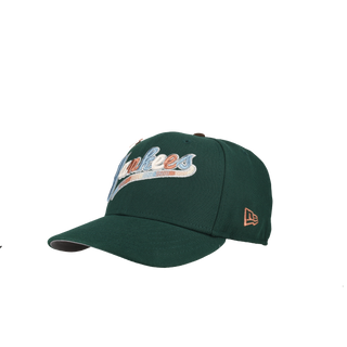 New York Yankees 1999 World Series Green Gradient Script 59Fifty Fitted Hat