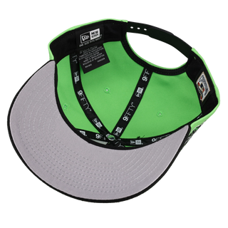 New York Yankees 1998 World Series Script Lime Green 9Fifty A Frame Snapback Hat