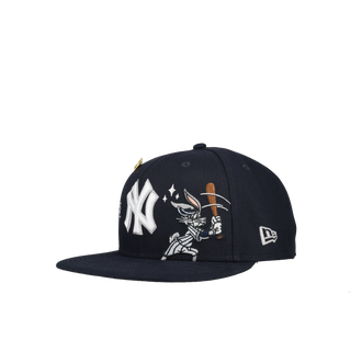 New York Yankees x Looney Tunes 9Fifty Navy Snapback (Grey Brim)