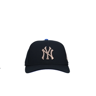 New York Yankees 1996 Metallic Black/Copper Mitchell & Ness A Frame Snapback Hat