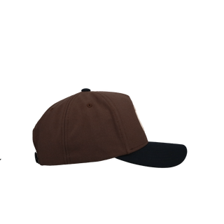 New York Yankees 2009 WS Black/Brown Mitchell & Ness A Frame Snapback Hat