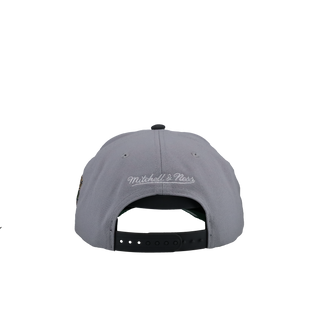 New York Yankees 1998 WS Grey/Dark Grey Metallic Mitchell & Ness A Frame Snapback Hat