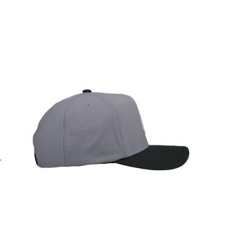 New York Yankees 1998 WS Grey/Dark Grey Metallic Mitchell & Ness A Frame Snapback Hat