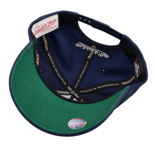 New York Yankees 1951 WS Navy/Dark Navy Metallic Mitchell & Ness A Frame Snapback Hat