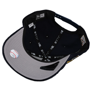 New York Yankees 1999 World Series Navy Corduroy Script 9Fifty A Frame Snapback Hat