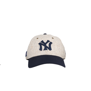 New York Yankees Grey/Navy Fabric By Moon 59Fifty Low Profile Fitted Hat