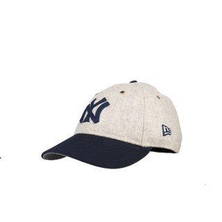 New York Yankees Grey/Navy Fabric By Moon 59Fifty Low Profile Fitted Hat