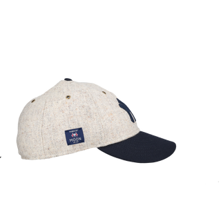 New York Yankees Grey/Navy Fabric By Moon 59Fifty Low Profile Fitted Hat