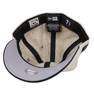 New York Yankees Grey/Navy Fabric By Moon 59Fifty Low Profile Fitted Hat