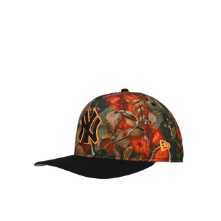 New York Yankees Leaves Orange 100th Anniversary 9Fifty A Frame Snapback Hat