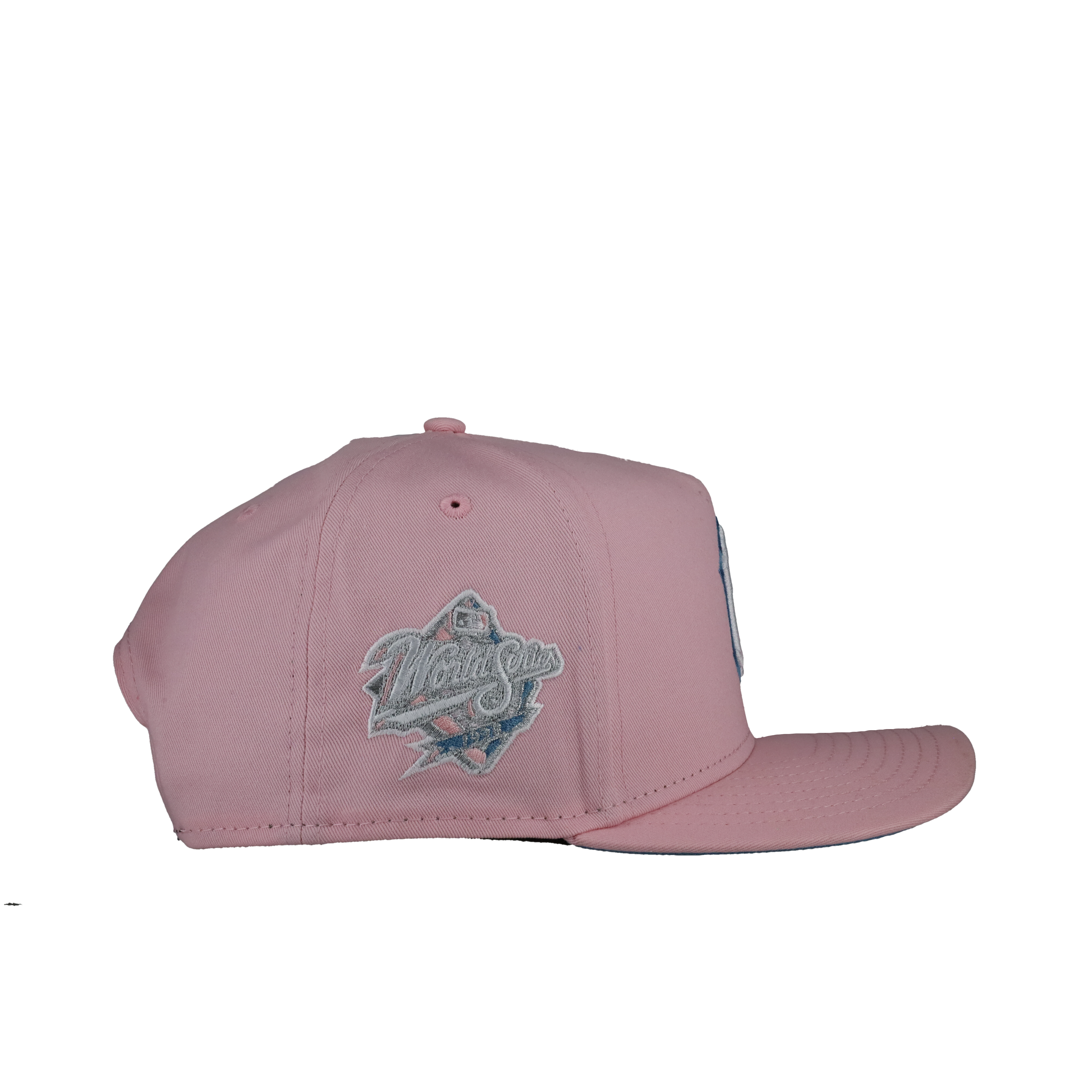 Yankees 1998 Blue Pink Fitted Hat | CapsuleHats Yankees 1998 Blue Pink Fitted Hat | CapsuleHats