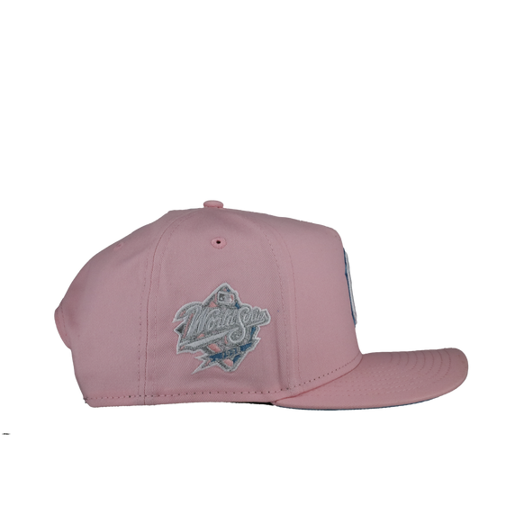 New York Yankees Pink/Sky Blue 1998 WS 9Fifty A Frame Snapback Hat