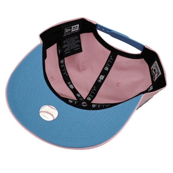 New York Yankees Pink/Sky Blue 1998 WS 9Fifty A Frame Snapback Hat