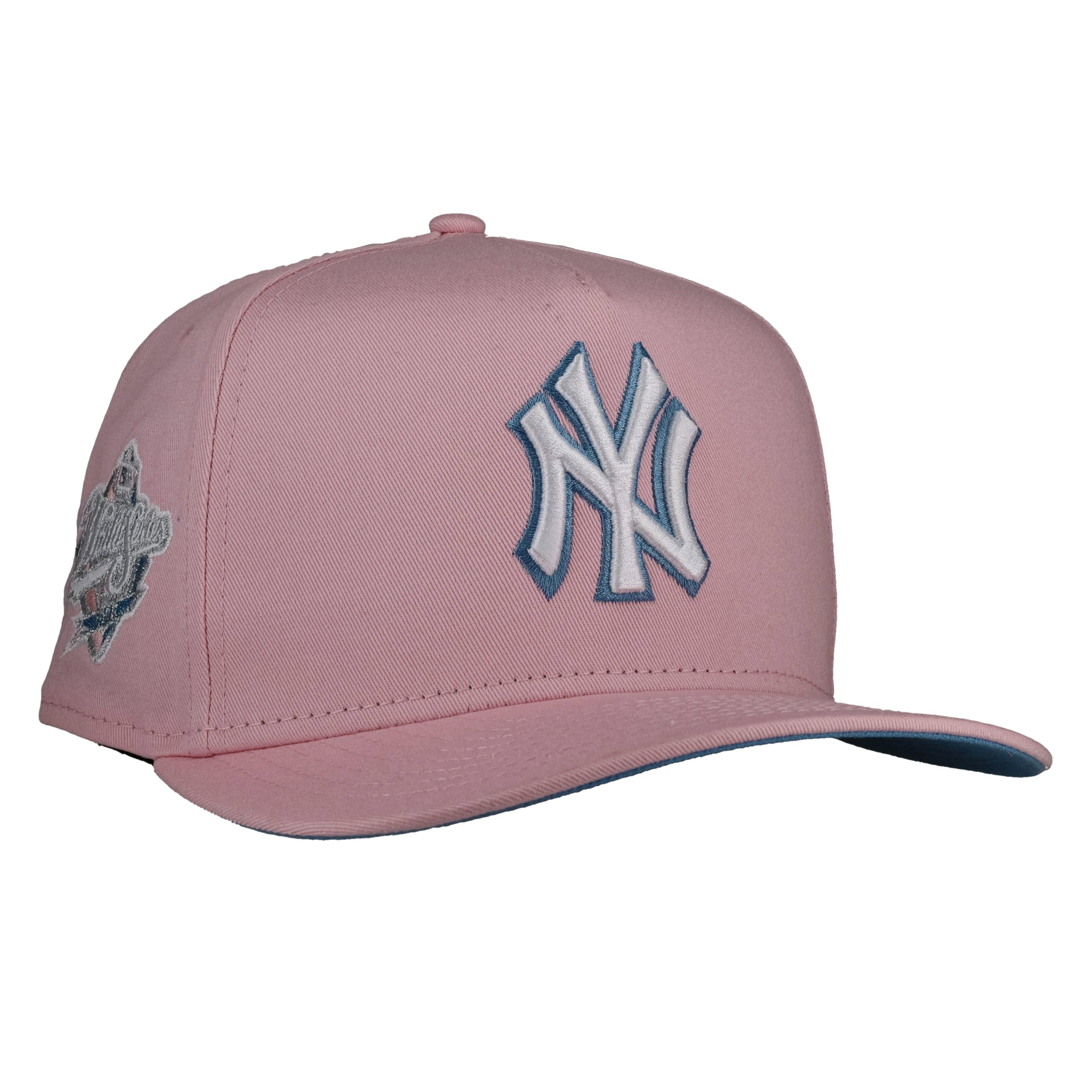 New York Yankees Pink/Sky Blue 1998 WS 9Fifty A Frame Snapback Hat