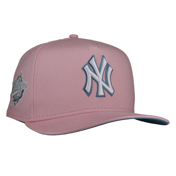 New York Yankees Pink/Sky Blue 1998 WS 9Fifty A Frame Snapback Hat