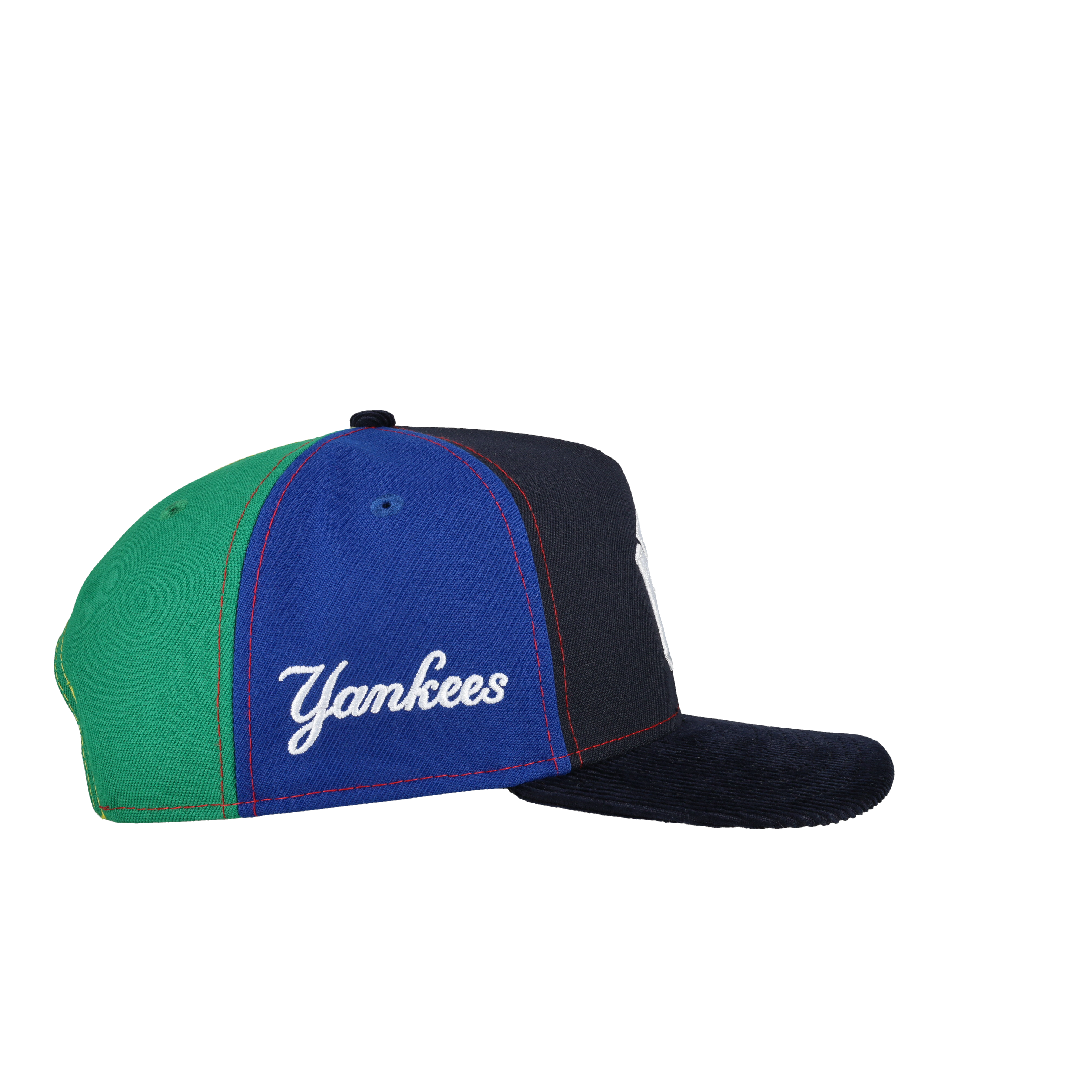 New York Yankees Multicolor Split Panel 9Fifty A Frame Snapback Hat