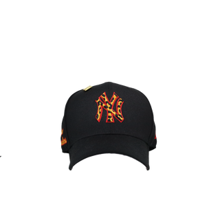 New York Yankees Bronx Bombers Black Leopard Print 59Fifty Fitted Hat