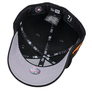 New York Yankees Bronx Bombers Black Leopard Print 59Fifty Fitted Hat