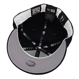 New York Yankees 1998 World Series Navy Cooperstown Collection 59Fifty Fitted Hat (Grey Brim)