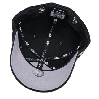 New York Yankees Bronx Bombers Black Cow Print 59Fifty Fitted Hat