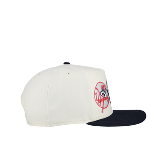 New York Yankees 1903 Team Color 9Fifty A Frame Snapback Hat (Green Brim) Version 1