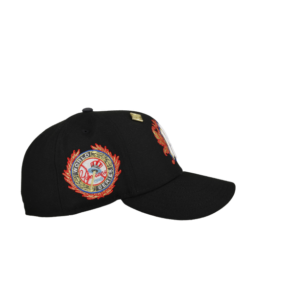 New York Yankees 1949 World Series Black Flames 59Fifty Fitted Hat