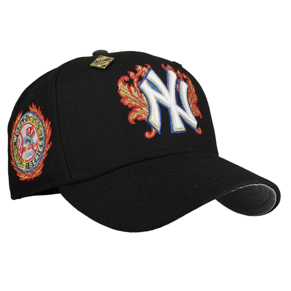 New York Yankees 1949 World Series Black Flames 59Fifty Fitted Hat