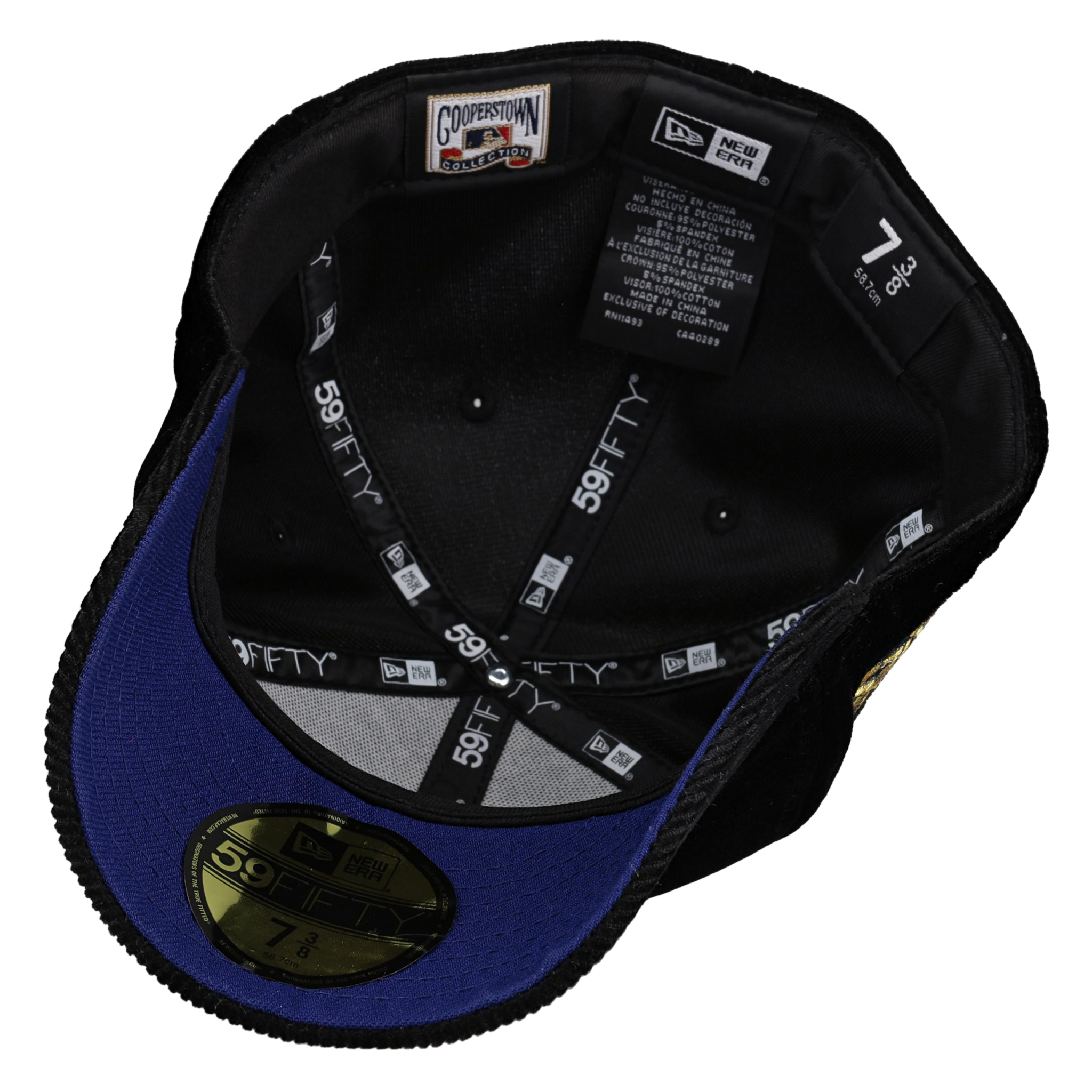 New York Yankees 2009 World Series Blackout Velvet 59Fifty Fitted Hat