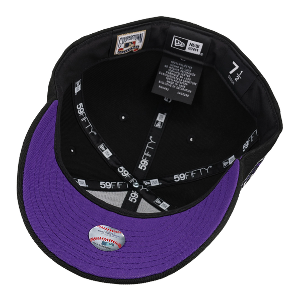 New York Yankees 1998 World Series Black/Purple Safari 59Fifty Fitted Hat