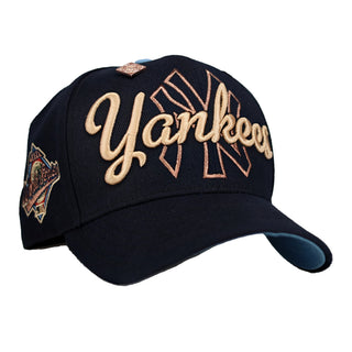 New York Yankees 1996 World Series Navy/Bronze Script 59Fifty Fitted Hat