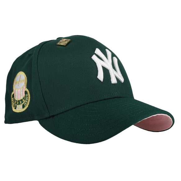 New York Yankees 1952 World Series Green/Pink Brim 59Fifty Fitted Hat