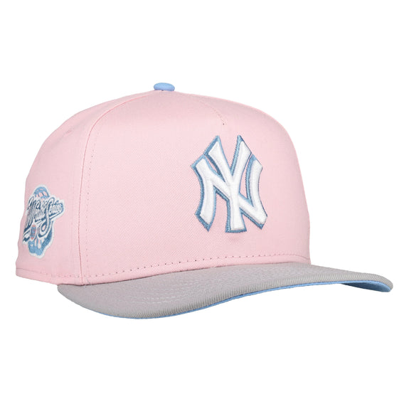 New York Yankees 1998 World Series Pink/Blue 9Fifty A Frame Snapback Hat