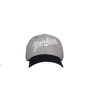 New York Yankees 1999 World Series Vintage Heather Grey/Navy 59Fifty Fitted Hat