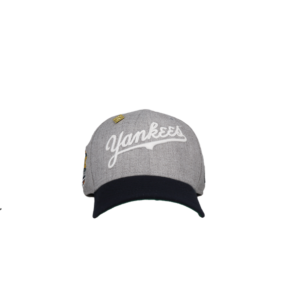 New York Yankees 1999 World Series Vintage Heather Grey/Navy 59Fifty Fitted Hat