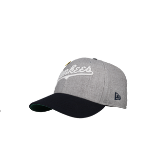 New York Yankees 1999 World Series Vintage Heather Grey/Navy 59Fifty Fitted Hat