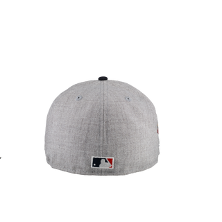 New York Yankees 1999 World Series Vintage Heather Grey/Navy 59Fifty Fitted Hat