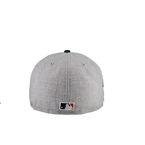New York Yankees 1999 World Series Vintage Heather Grey/Navy 59Fifty Fitted Hat