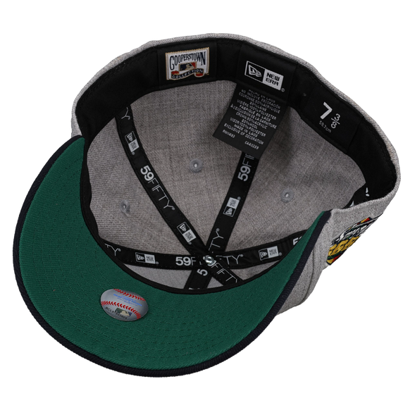 New York Yankees 1999 World Series Vintage Heather Grey/Navy 59Fifty Fitted Hat
