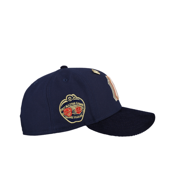 New York Yankees 1977 All Star Game Navy Trippy Logo 59Fifty Fitted Hat