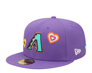 Arizona Diamondbacks Chainstitch Heart 59Fifty Fitted Hat