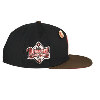 California Angels Nitro Black 1989 All Star Game Fitted Hat