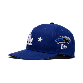 Los Angeles Dodgers All Over Blue City Transit Fitted Hat