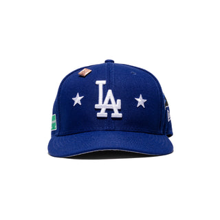 Los Angeles Dodgers All Over Blue City Transit Fitted Hat