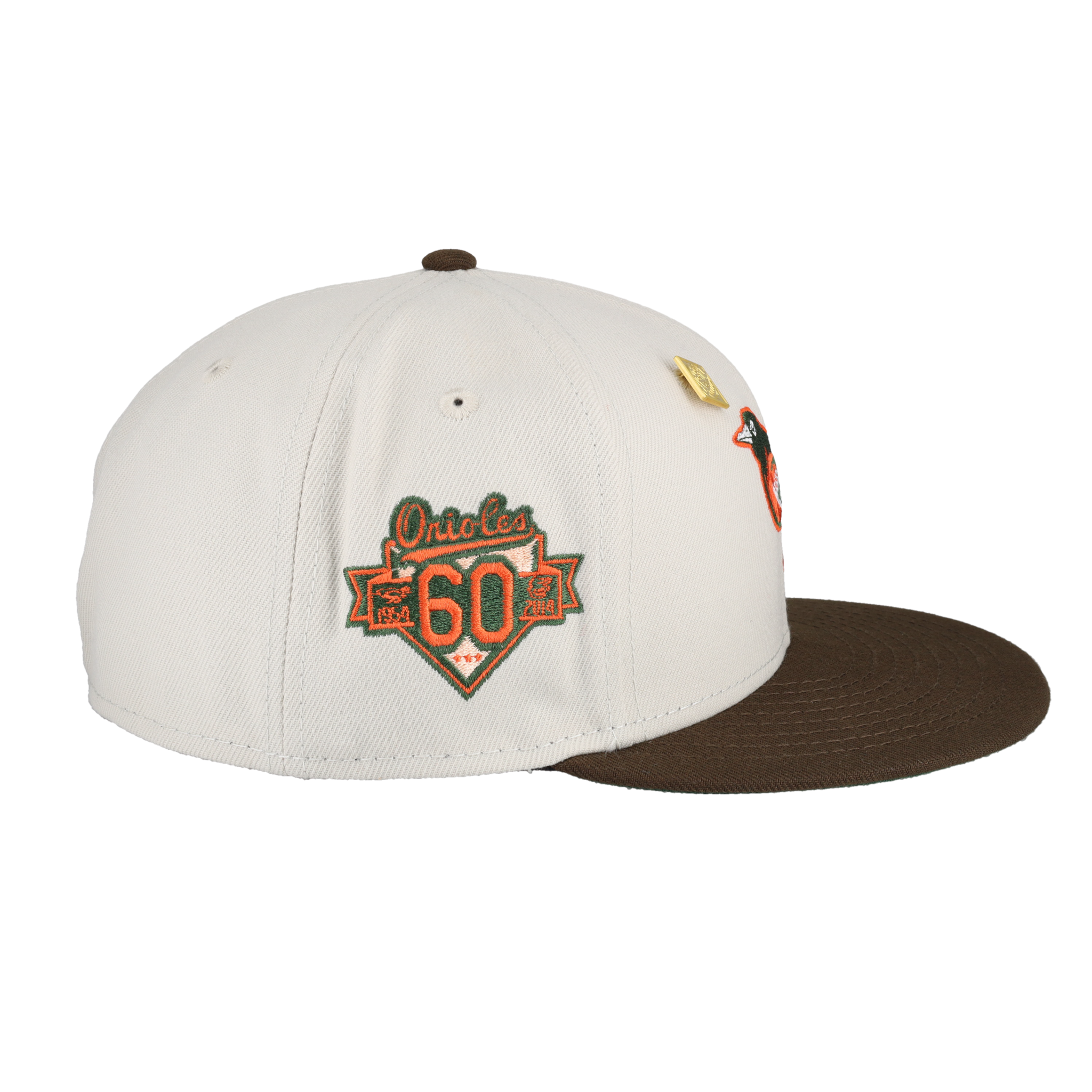 Baltimore Orioles Bird Collection 60th Season Fitted Hat 7 1/4