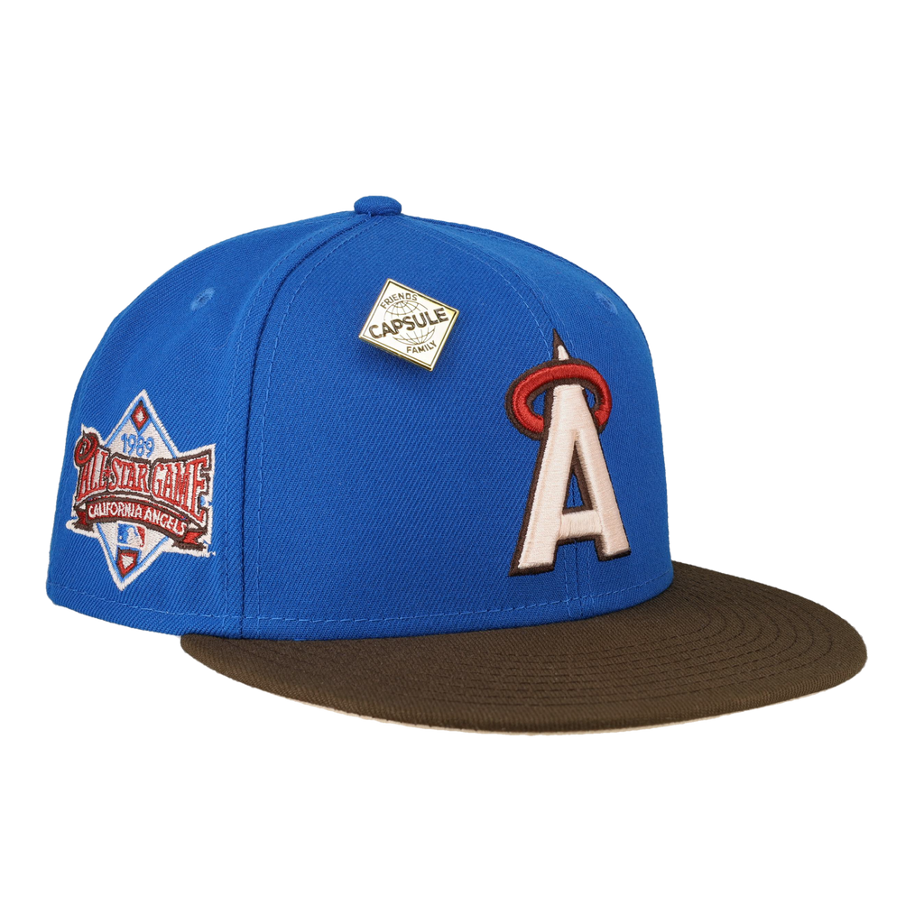 California Angels Blue Nitro 1989 All Star Game Fitted Hat (Friends an