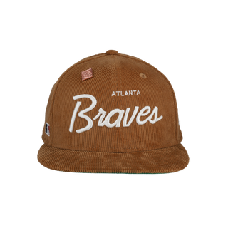 Atlanta Braves Corduroy Script 950 Snapback Hat